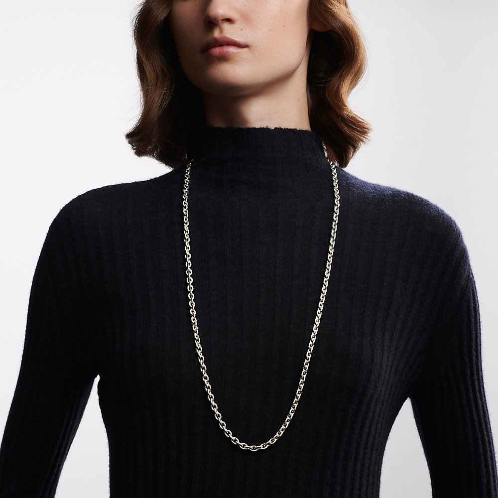 Chaine d'Ancre Punk long necklace, large model | Hermès UK